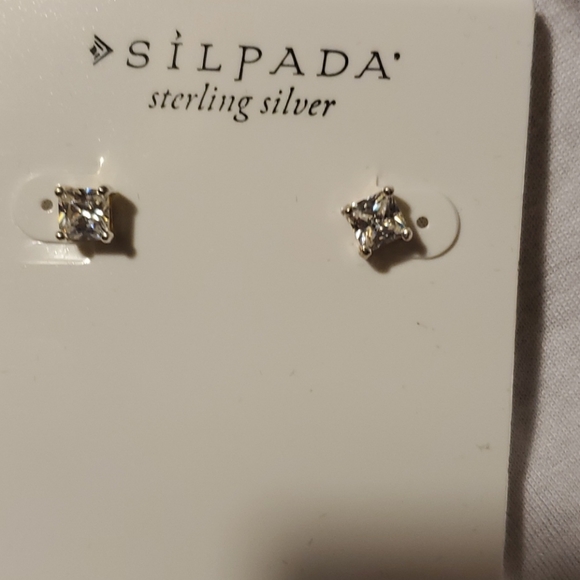 Silpada Designs NOBLE Sterling Silver Post Earrings - Picture 2 of 4